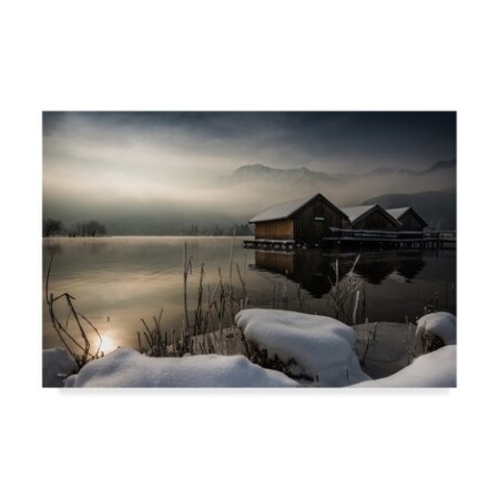 Trademark Fine Art Nina Pauli 'Three Huts' Canvas Art, 22x32 1X07567-C2232GG